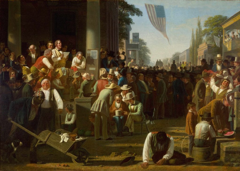 MaiteTwittea's tweet photo. Qué bueno. Sobre la pintura de fondo elegida para el almuerzo inaugural de Donald Trump. Por @ElenaVozmediano https://t.co/2DljDSIKGx https://t.co/HFrNjEyaL5
