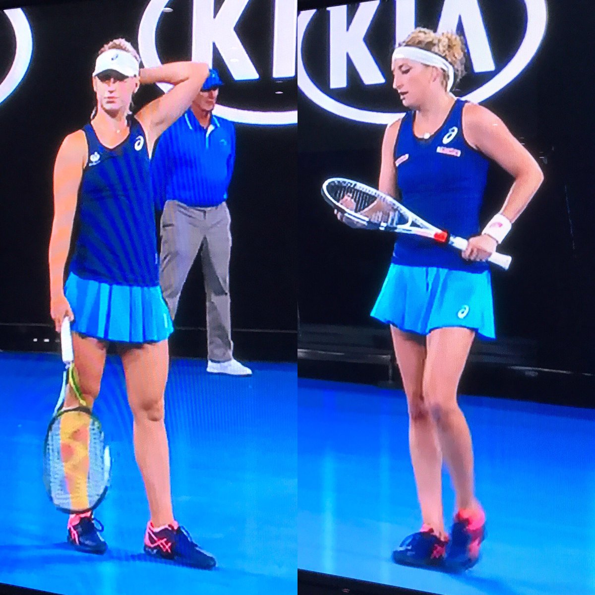 mel_k_campbell's tweet photo. #ambersherlock incident 2.0 😂😂#ausopen https://t.co/N06OhJUoB0