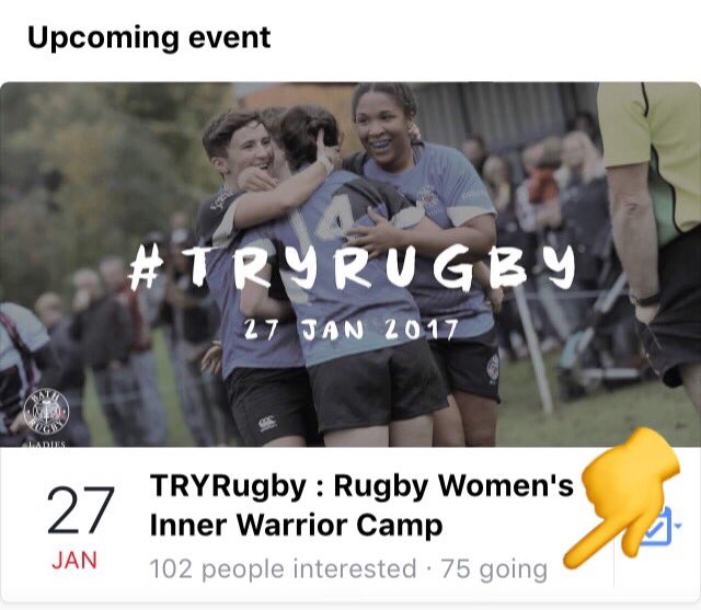 BathRugbyLadies's tweet photo. Are we going to reach 80 attendees next week?!

Help us spread the word and get everyone involved! 🤗

#innerwarrior #rugbywomen https://t.co/Fe0pZ6WiaN