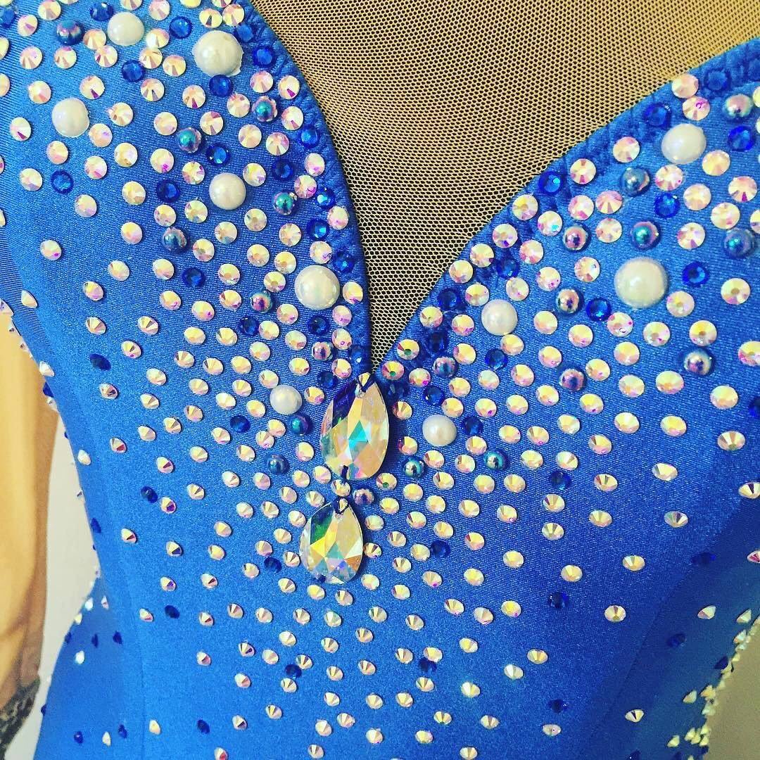 AmeliePetrillo's tweet photo. Let your star shine!! #ameliepetrillo #blingbling #ballroomdress #dancesport #blue #loveit https://t.co/Wb3nJIqYs7