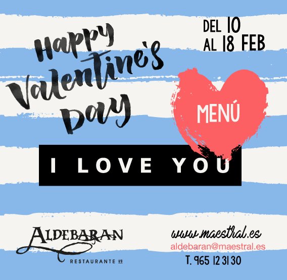 ¿Pensando dónde celebrar vuestro San Valentín? En breve os presentaremos nuestro menú más romántico 💙