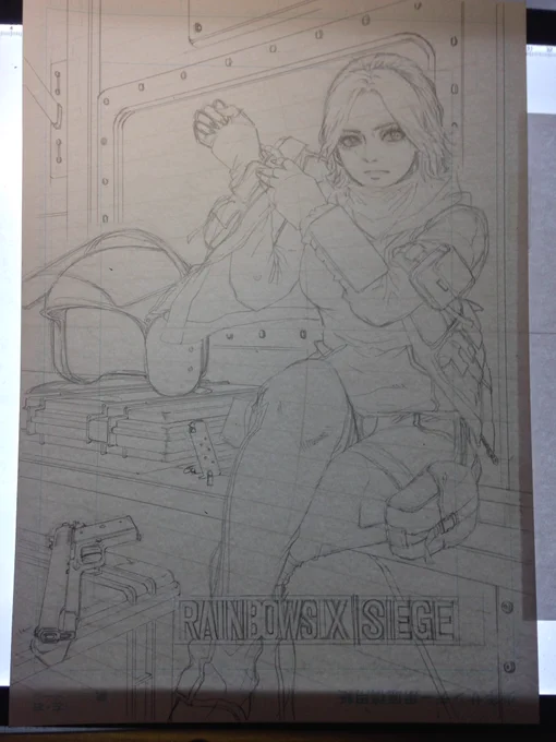 またなんか下書きしながら仕事。日々の修行が大切なのです。
#RainbowSixSiege 