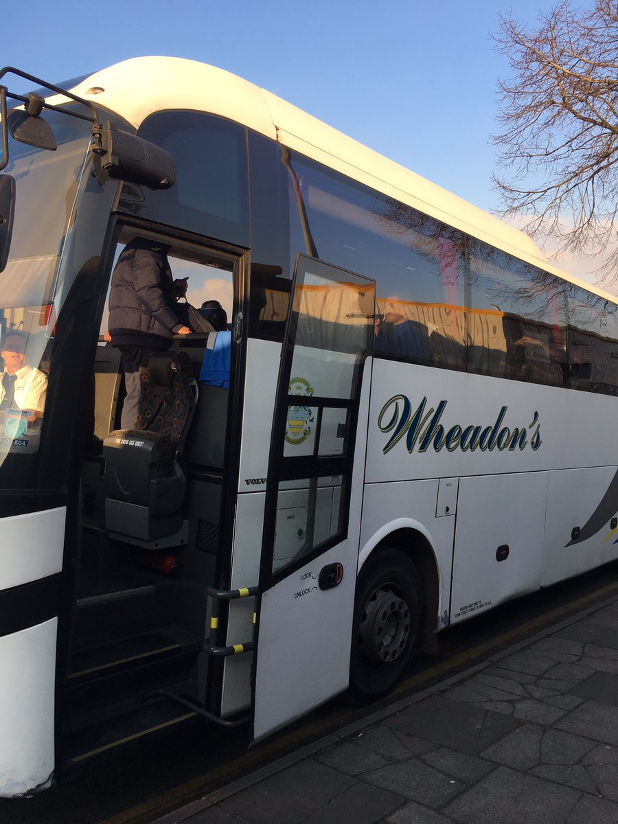 BarryTownUnited's tweet photo. The players bus has left Barry and they are en route to the @WPL_Official Nathaniel MG Cup Final! https://t.co/q38rNPGUiG