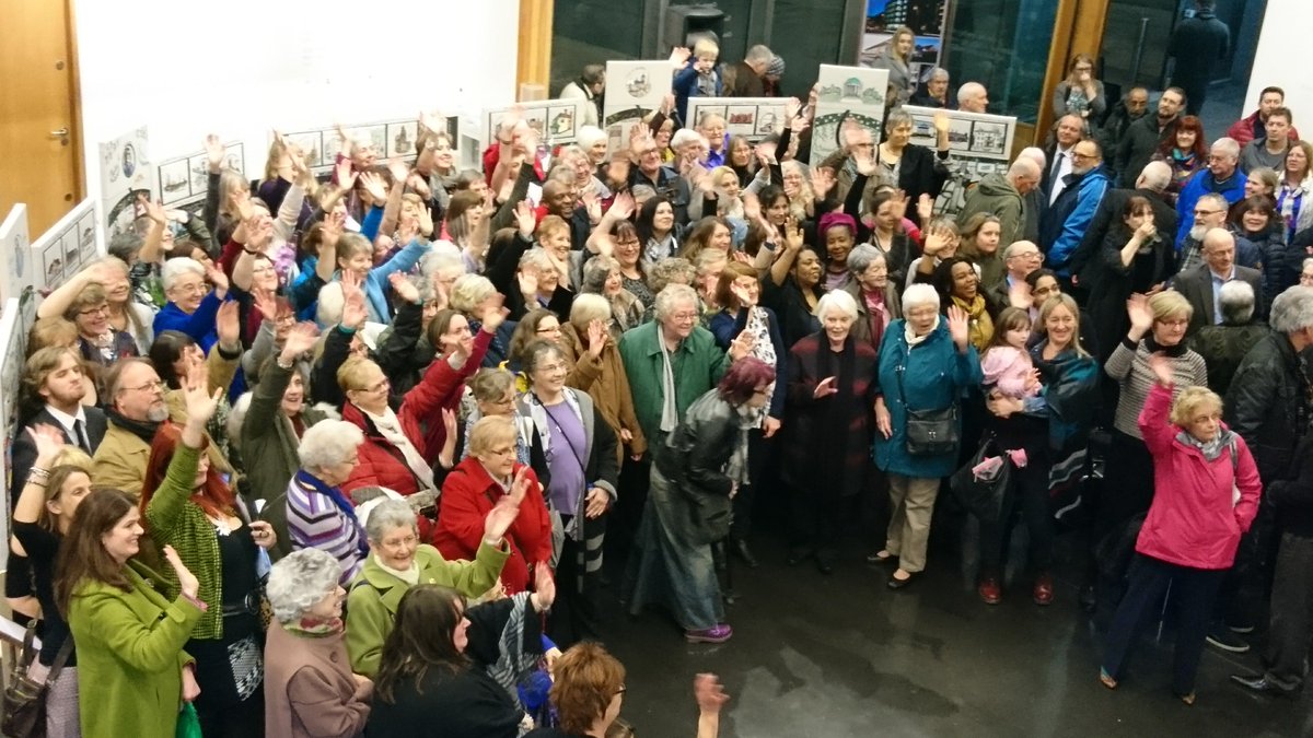 A huge thank you to <a href="/newartgallery/">TheNewArtGalleryWalsall</a> for last night's launch of the Silver Thread Tapestries.