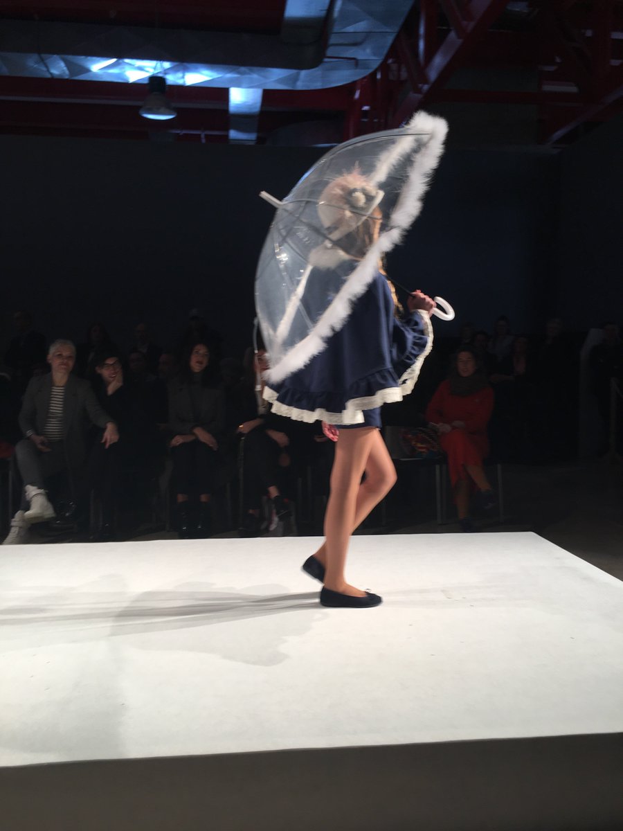 FashionSpain's tweet photo. Delightfully French influence on full display by #LaOrmiga #FW17 #fimikidsfashionweek @Fimi_Spain #kidswear #fashion https://t.co/zfrsnANHDP