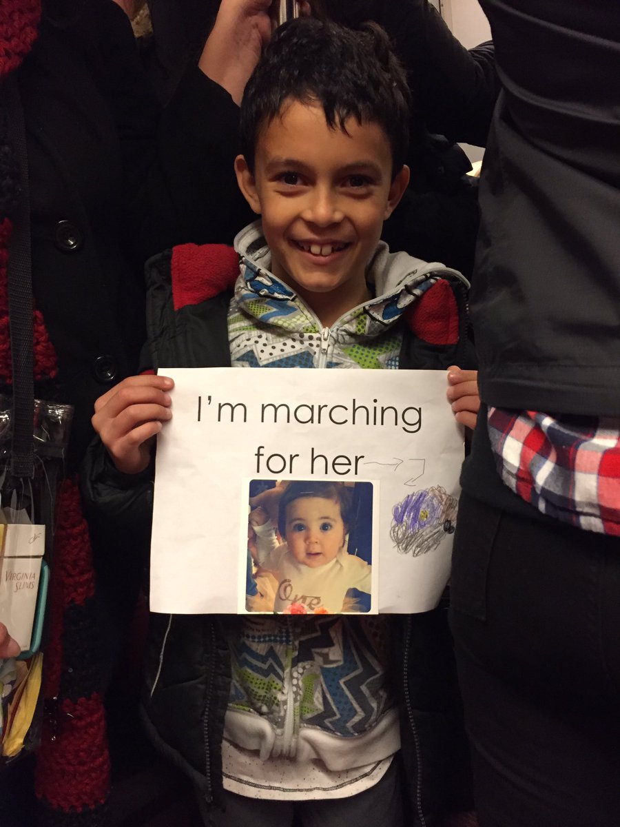 FrankSharry's tweet photo. Met a young boy named Said on the packed metro. He showed me his sign for his younger sister. https://t.co/cocmTxlcTN