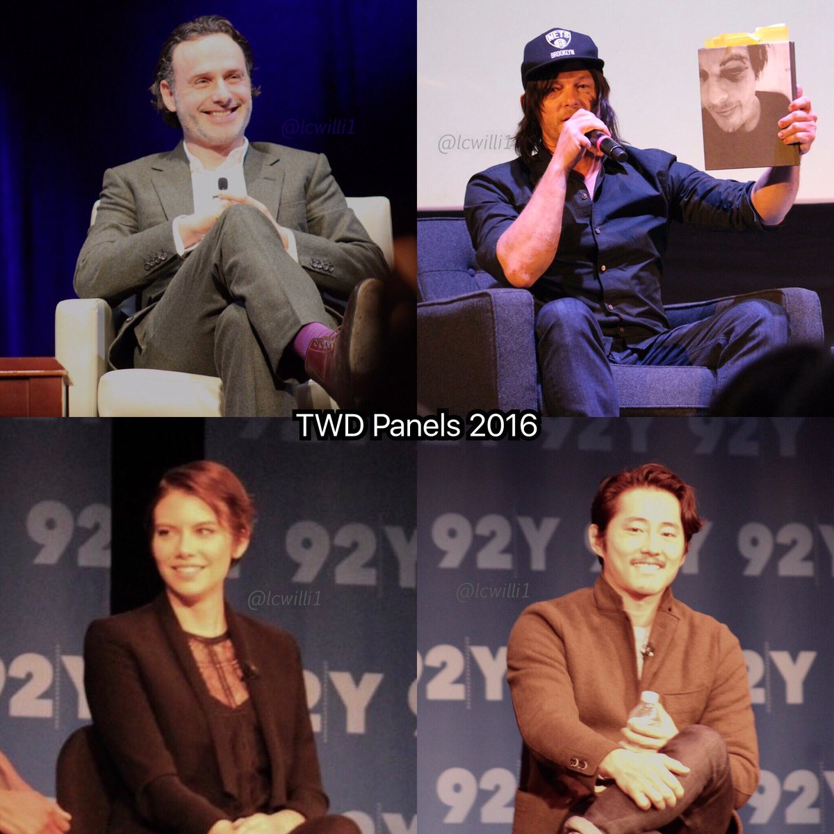 lcwilli1's tweet photo. Have a great weekend #TWDFamily โ๏ธ #AndrewLincoln #NormanReedus #LaurenCohan #StevenYeun #TheWalkingDead #TWDatSI #MFF16 #92Y https://t.co/N3rBJh29J6