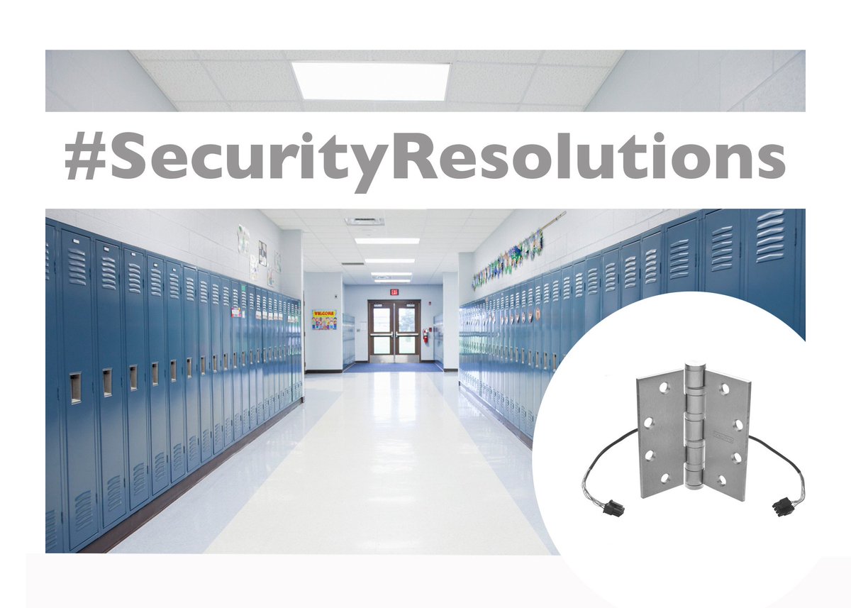 MacPro® Electric Hinges can help improve your school's #security. Make it one of your #SecurityResolutions to install them at your campus.