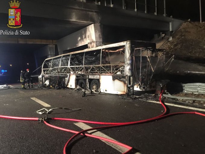 16 morti nell'incidente del Bus ungherese, il messaggio di Mattarella