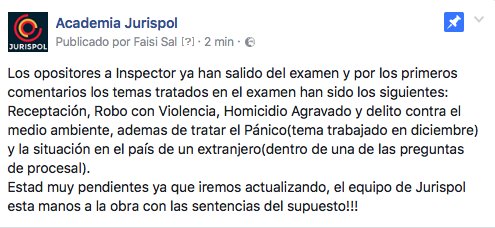 Jurispol's tweet image. Vamos! #EscalaEjecutiva #supuestos #InspectordePolicia