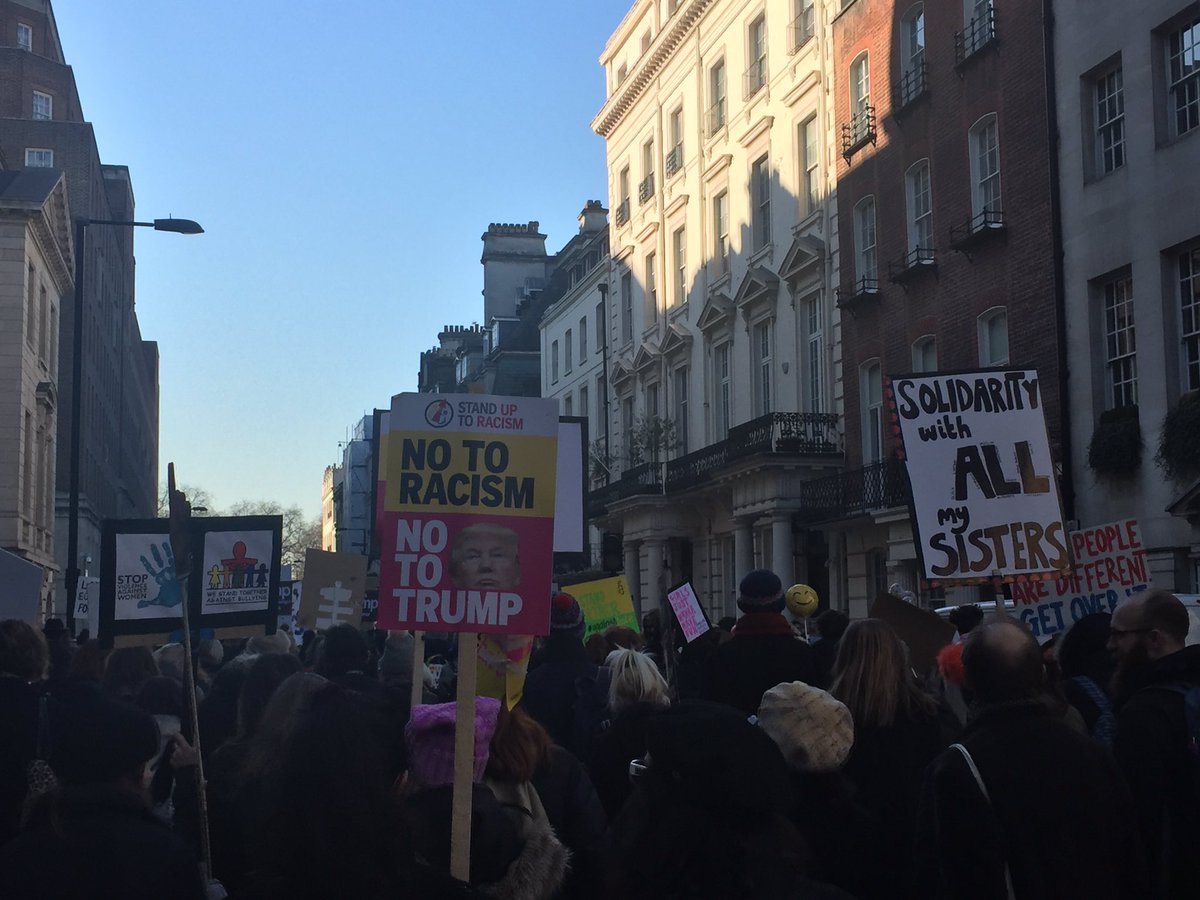 AmnestyUK's tweet photo. Wonderful to see so many people out in support of the #womensmarchlondon today! Together, we're #againsthate. https://t.co/QyNJfExRSH