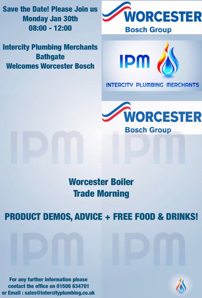 Join us on Monday 30th January for our Trade Morning with <a href="/WorcesterBosch/">Worcester Bosch Professional</a> who will be bringing their Training Van.