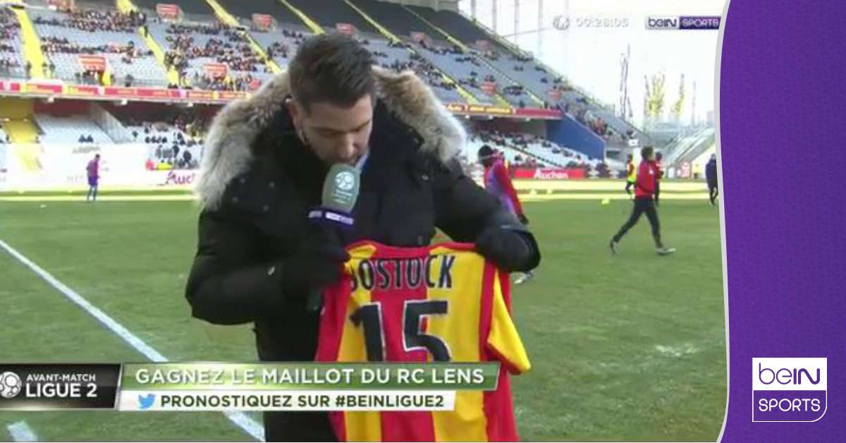 beinsports_FR's tweet photo. Votre pronostic pour ce RC Lens - Nîmes Olympique via #beINLIGUE2
> Ce maillot à gagner 
> #beINLIGUE2 https://t.co/HviVlT6Xce