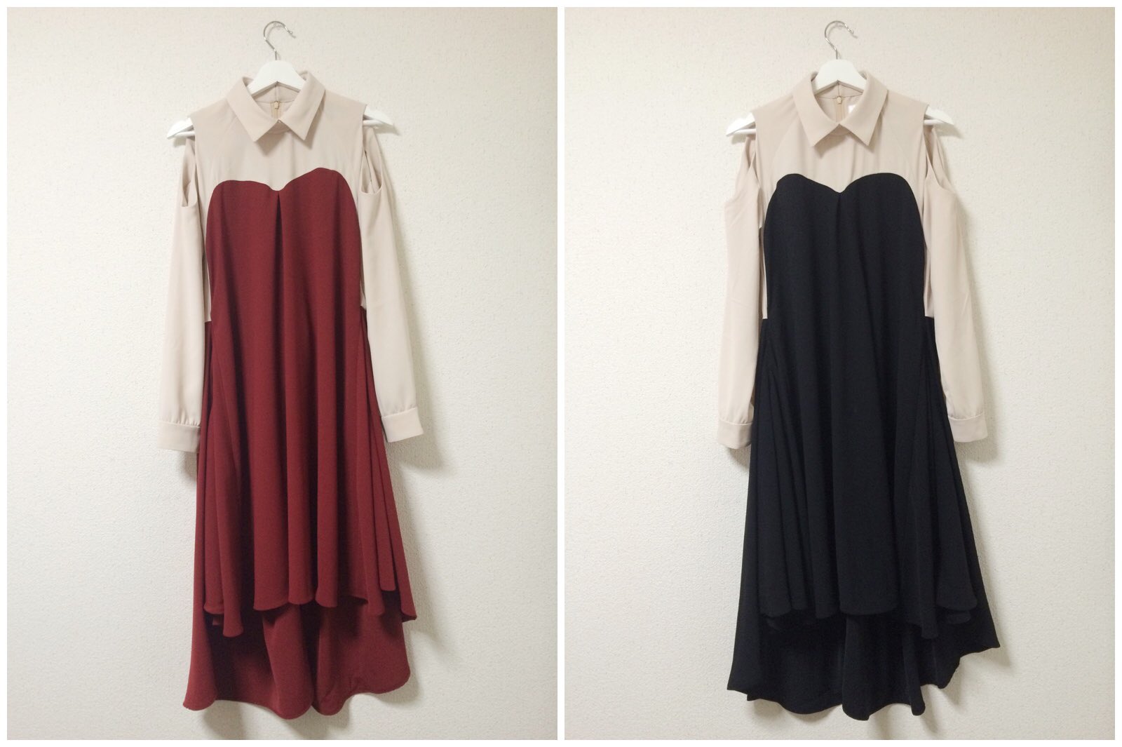 hazama シャツとドレスの二重装