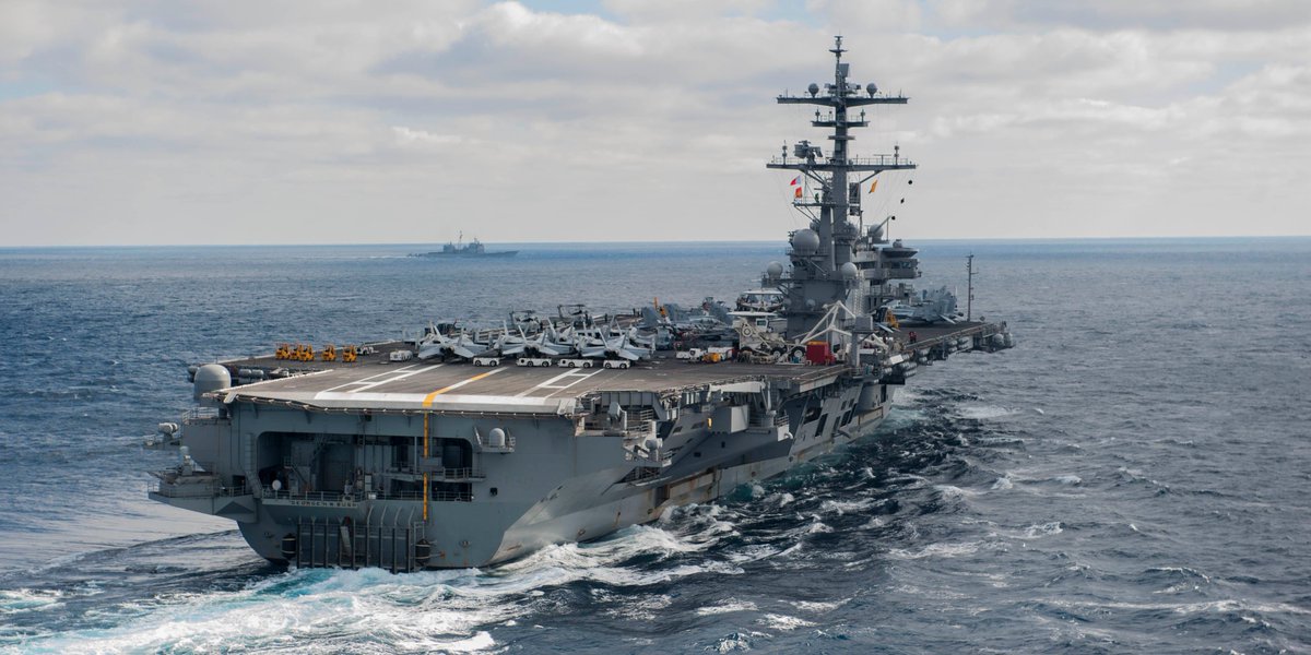 TODAY: #USNavy @CVN77_GHWB Carrier Strike Group departs for regularly-scheduled deployment - bitly.com/2jD6dUm (File photo)