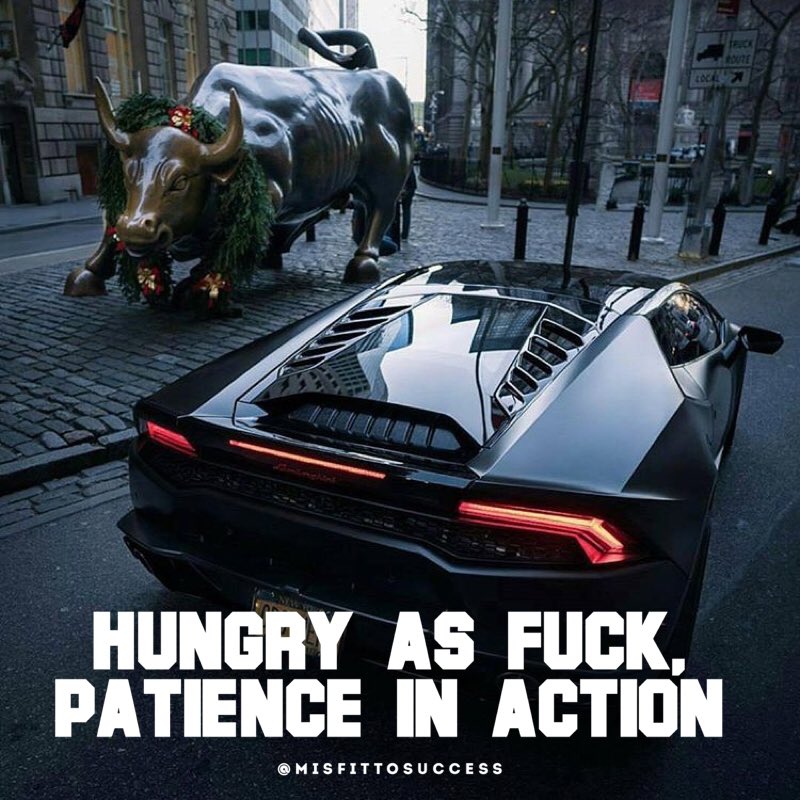 MisfitToSuccess's tweet photo. Hungry as fuck, patience n action. 
#quotes #quoteoftheday #entrepreneur #motivation #inspiration #health #wealth #love #happiness https://t.co/zjUwVgWjqt