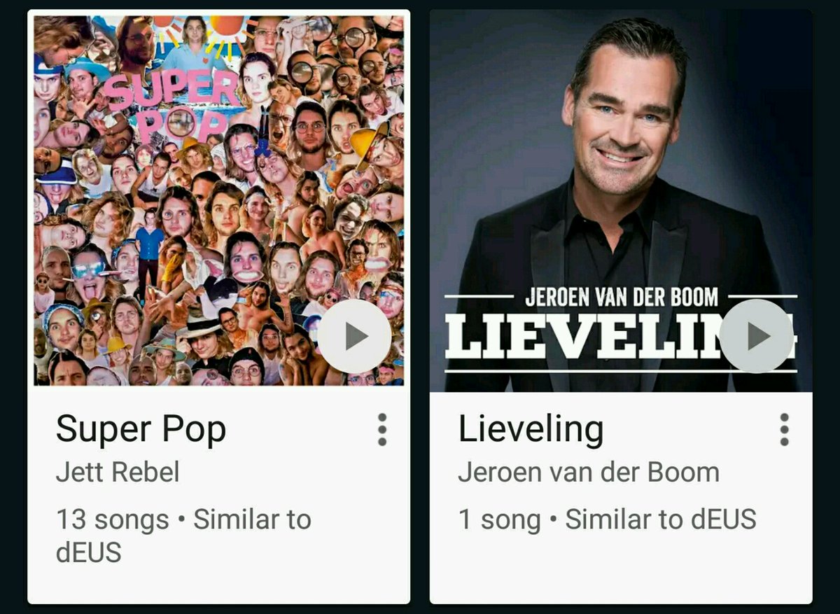 GodaChoi's tweet photo. Thanks @GooglePlayMusic for the recommendations... #similarto
@dEUSbe @JettRebel @jvdboom https://t.co/TajfurVRNh