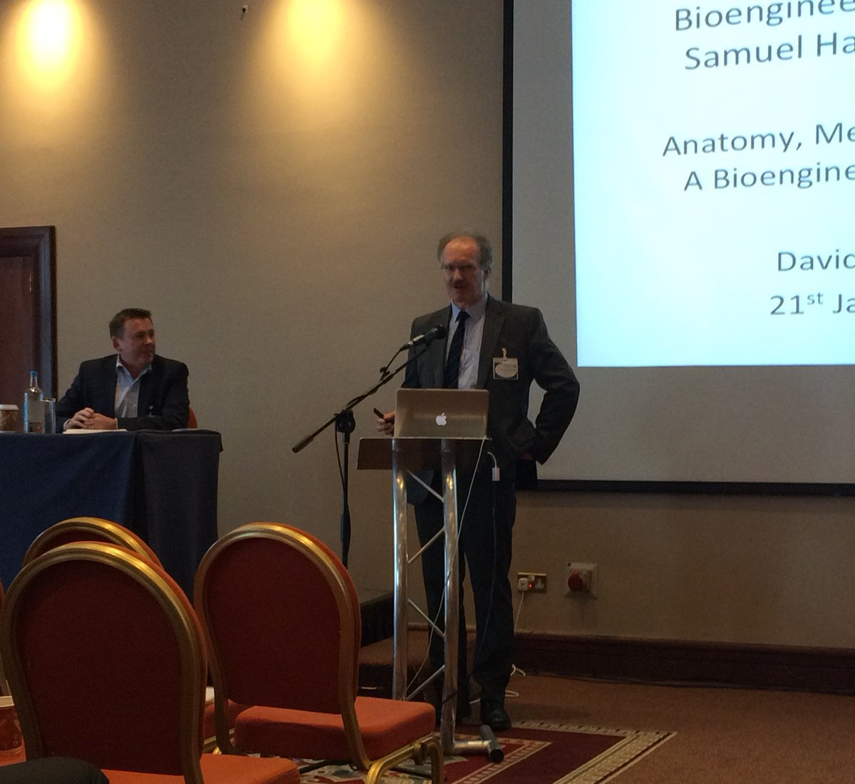 TissueEngDublin's tweet photo. Prof @fjobrien introduces the Samuel Haughton Lecture by Prof David FitzPatrick, recipient of this years @RAMIreland Silver Medal #BinI2017 https://t.co/SOpxcv9bmG