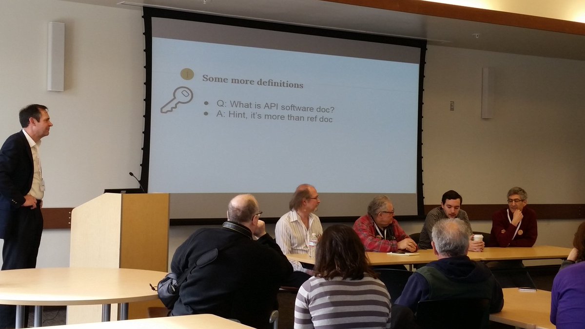 juneharton's tweet image. @andrewdavis moderates panel on #API doc #apidoc at #tccamp today in Santa Clara. #writethedocs