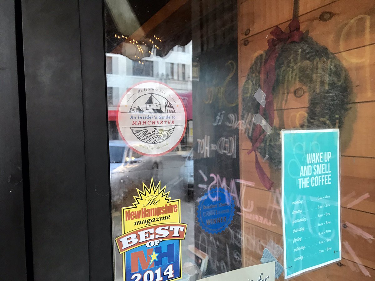 ManchGuide's tweet image. Great to see an &quot;As featured in An Insider&apos;s Guide to Manchester&quot; sticker on the door at @CafelaReine !