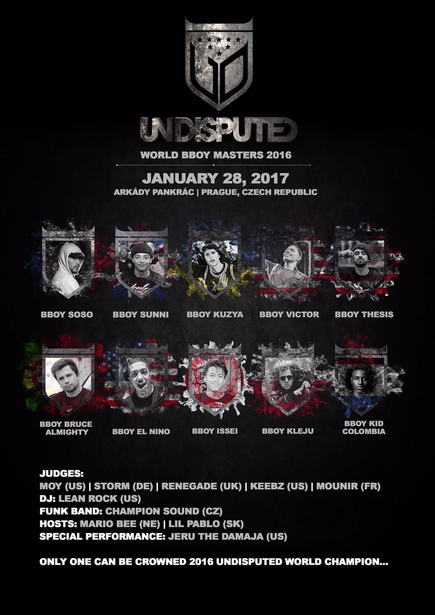 Next week, Undisputed World BBoy Masters in Prague.