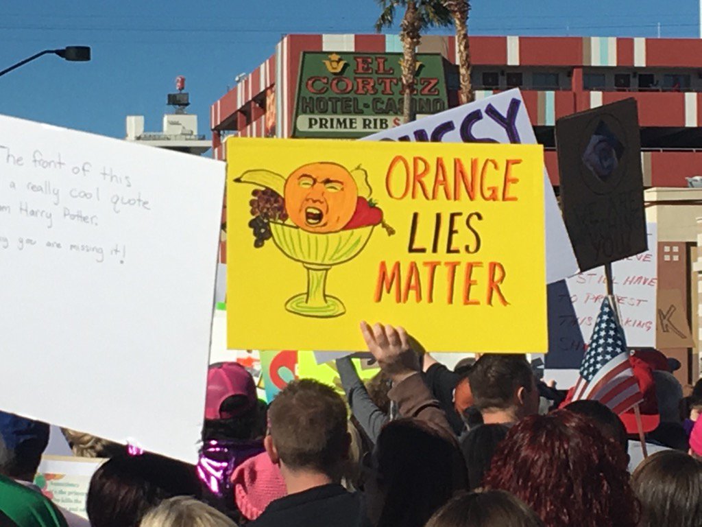 scottyboy8yone's tweet photo. #WomensMarchLV #EqualityForAll #OrangeLiesMatter https://t.co/DugBXPfghk