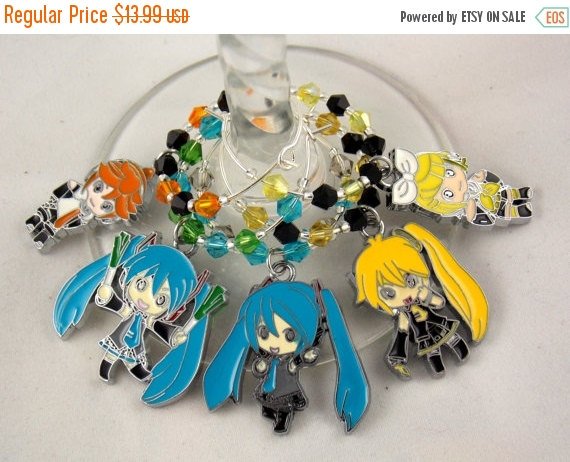 TheWarpZneStore's tweet photo. CLEARANCE Vocaloid inspired geeky wine glass charms set of 5 Anime charms… https://t.co/lDPvcIHQMm #Etsy #GeekCharms https://t.co/cz1lryVEb3