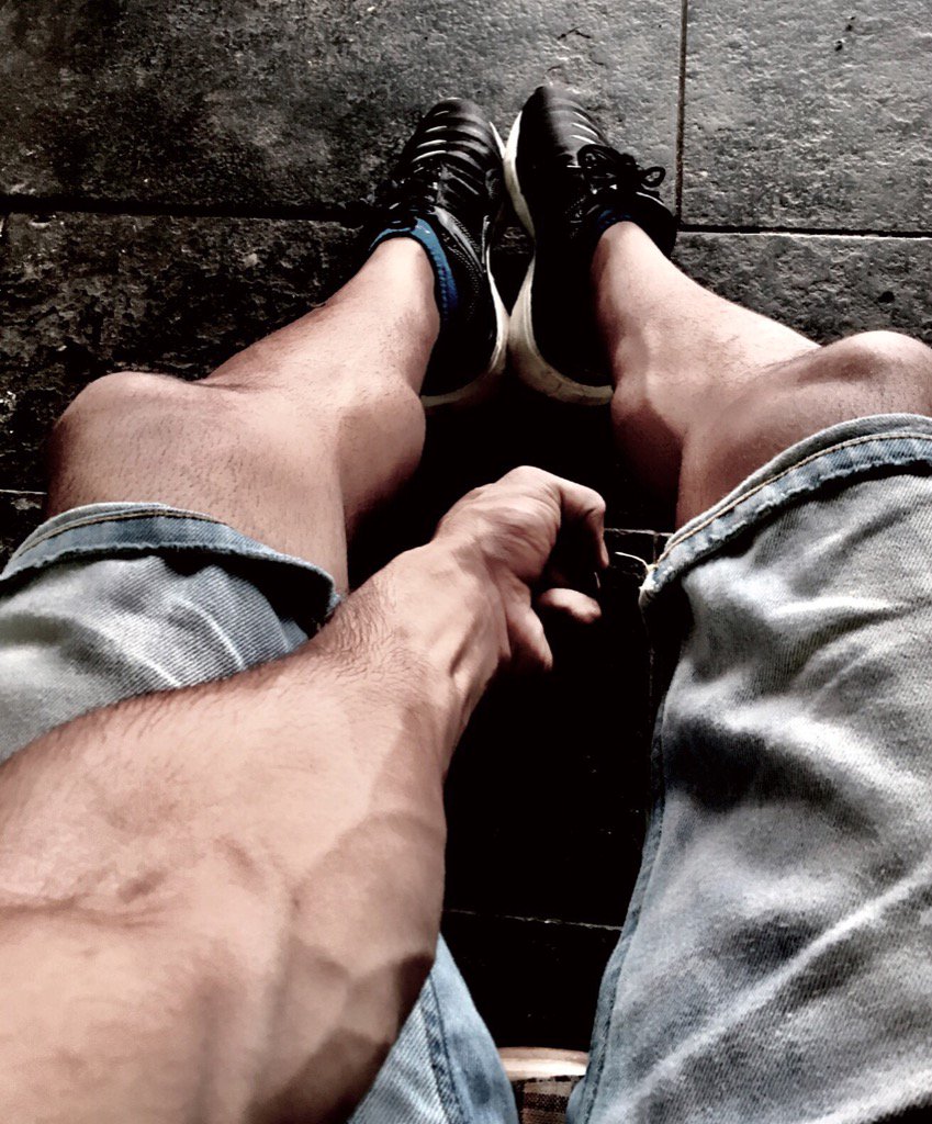 theshiv01's tweet photo. That is why 
we don't skip 
Leg days!
#Shivanatics #actor #model #fitnessfreak #veins #calfs #forearwrist #wrist https://t.co/MH2KfPopK6