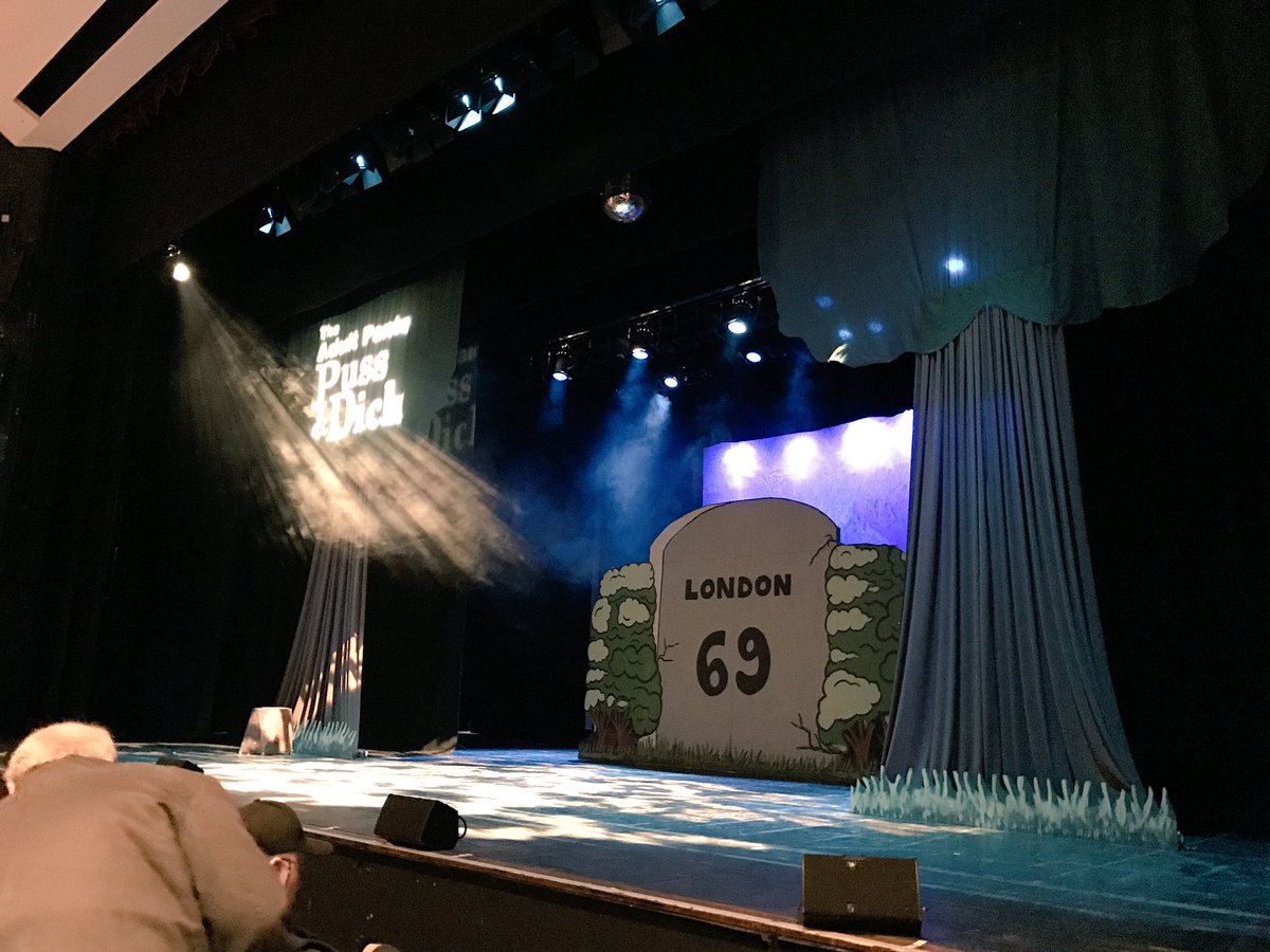 13 yrs since we started touring. Tonight we return to where it all started with Puss &amp; Dick our original title. <a href="/wycombeswan/">Wycombe Swan</a>, let's do this!