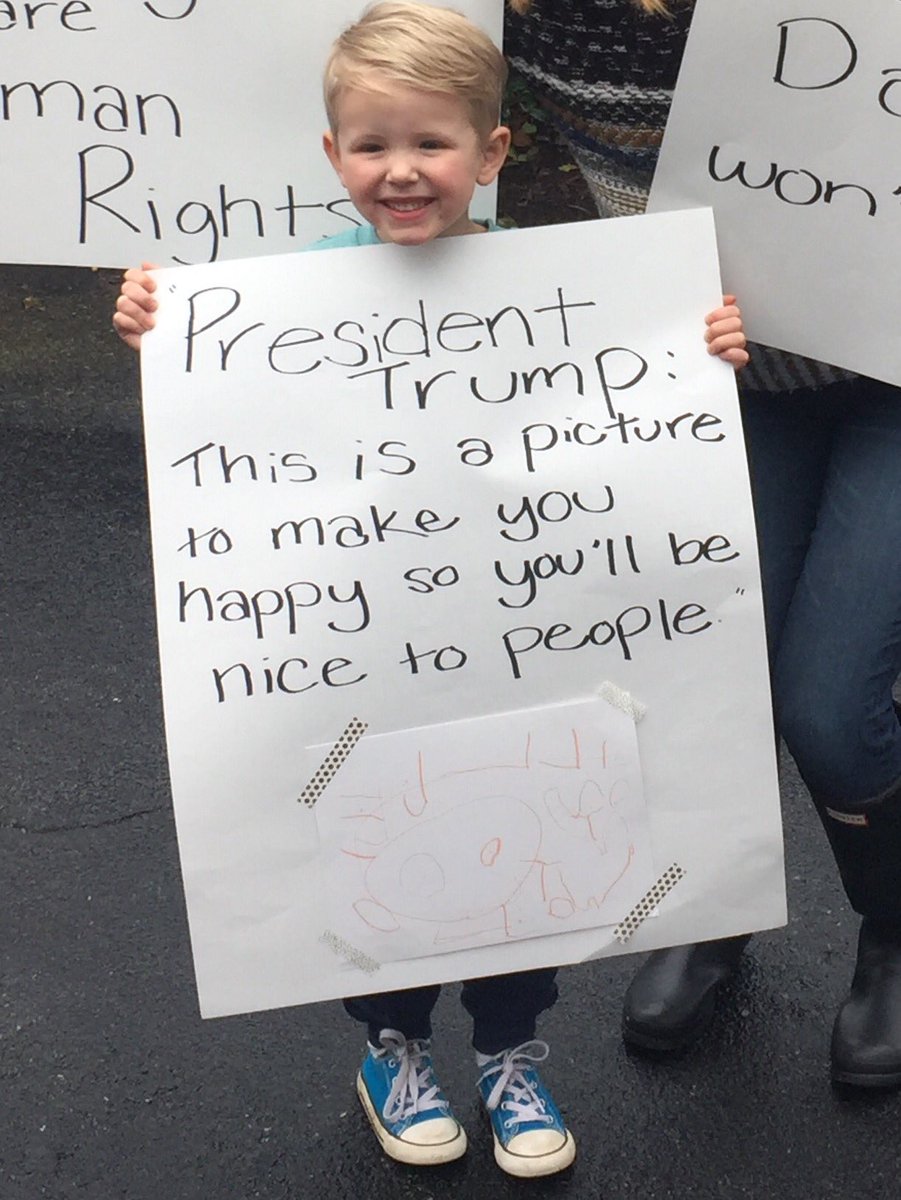 stefs626's tweet photo. @realDonaldTrump my son wanted to send you a picture. Figured we'd use your preferred platform. Be nice. https://t.co/PORrNYJ6n2