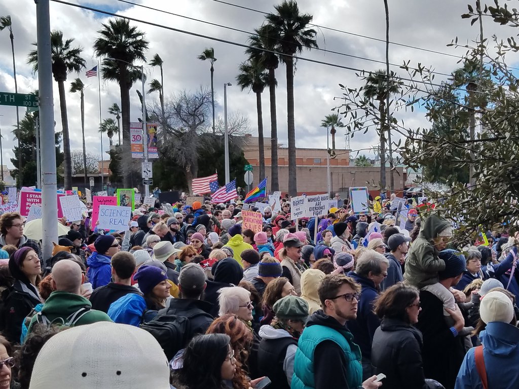 asohmd's tweet photo. 10,000 marching in #Tucson #Chukson #womensmarchtucson #TohonoOdham #Yoeme land https://t.co/iUD2PkBHqx