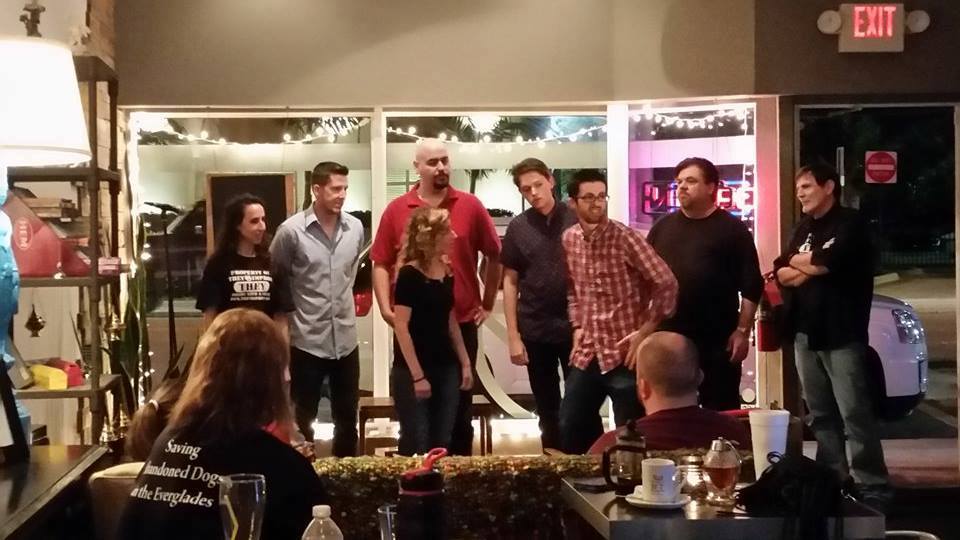 THEYimprov's tweet photo. #AboutLastNight with @THEYimprov guesting @sickpupsimprov #JANShow #ChariTea with @novelteafl #ComedyWithACause https://t.co/sfZ60QW5B5