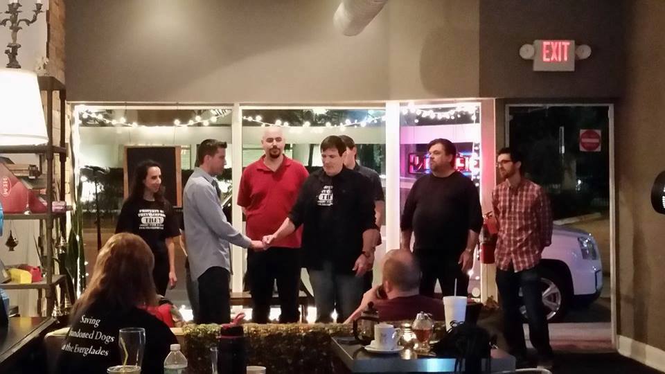 THEYimprov's tweet photo. #AboutLastNight with @THEYimprov guesting @sickpupsimprov #JANShow #ChariTea with @novelteafl #ComedyWithACause https://t.co/UWtJo6FV89