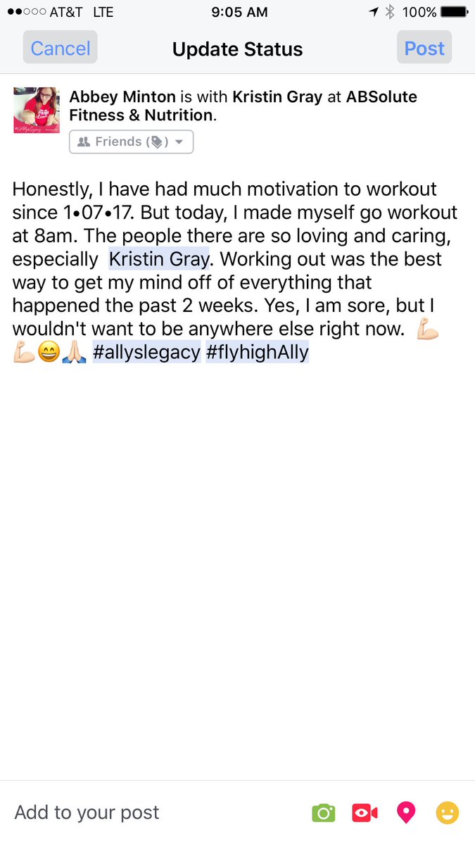 angeline_minton's tweet photo. #allyslegacy #flyhighAlly https://t.co/Tzlxtf993m