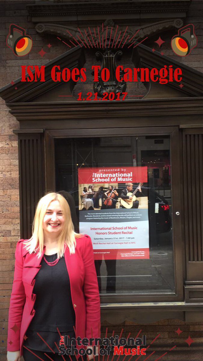 intlschoolmusic's tweet photo. We made it to Carnegie! Show time is in just a few hours! #ISMGoesToCarnegie #HonorsRecital #IntlSchoolMusic https://t.co/ewUCQrMYVh