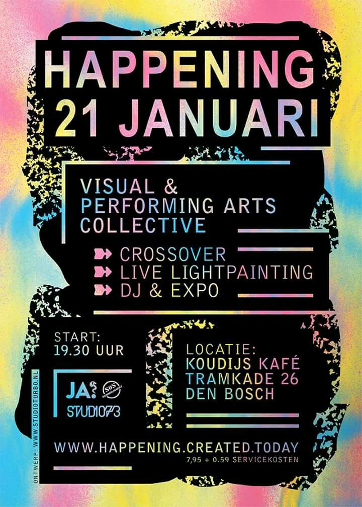 studi073's tweet photo. vanavond! 19.30 u deuren open #Happening v Lies Geven en #studi073 in #koudijscafe #tramkade #denbosch #studi073crew #citytrainercultuur https://t.co/qubVU0emi4