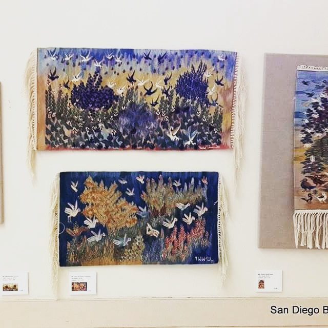 Cotton tapestries in San Diego #tapestry #wissawassef #giza #fiberart #folkart #wissawassef #tapestry #fiberart #fo…