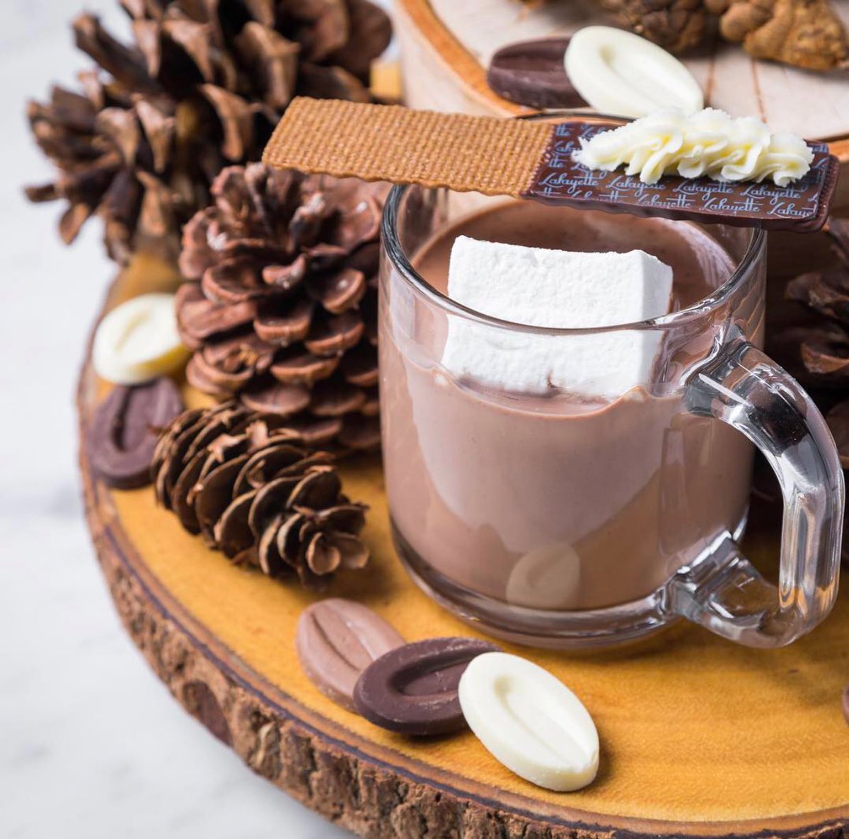 For each Hot Chocolate sold (1/21-2/5), we're donating 50 cents to the <a href="/valrhonausa/">Valrhona USA</a> Clean Water Project #oui #hotchocolate #marshmallow