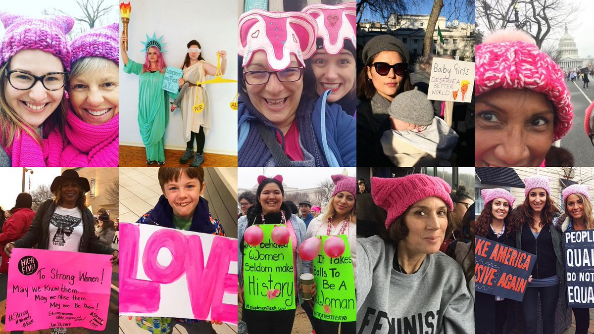 "We will not ask our LGBTQ families to go backwards," @AmericaFerrera says at #womensmarch. https://t.co/eAICELnUsi