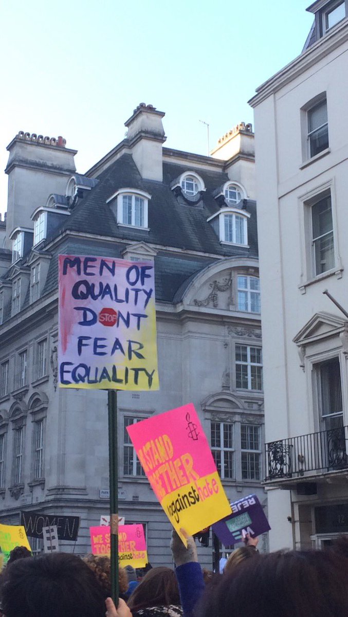 wilmoniall's tweet image. my fave signs from today #WomensMarchLondon
