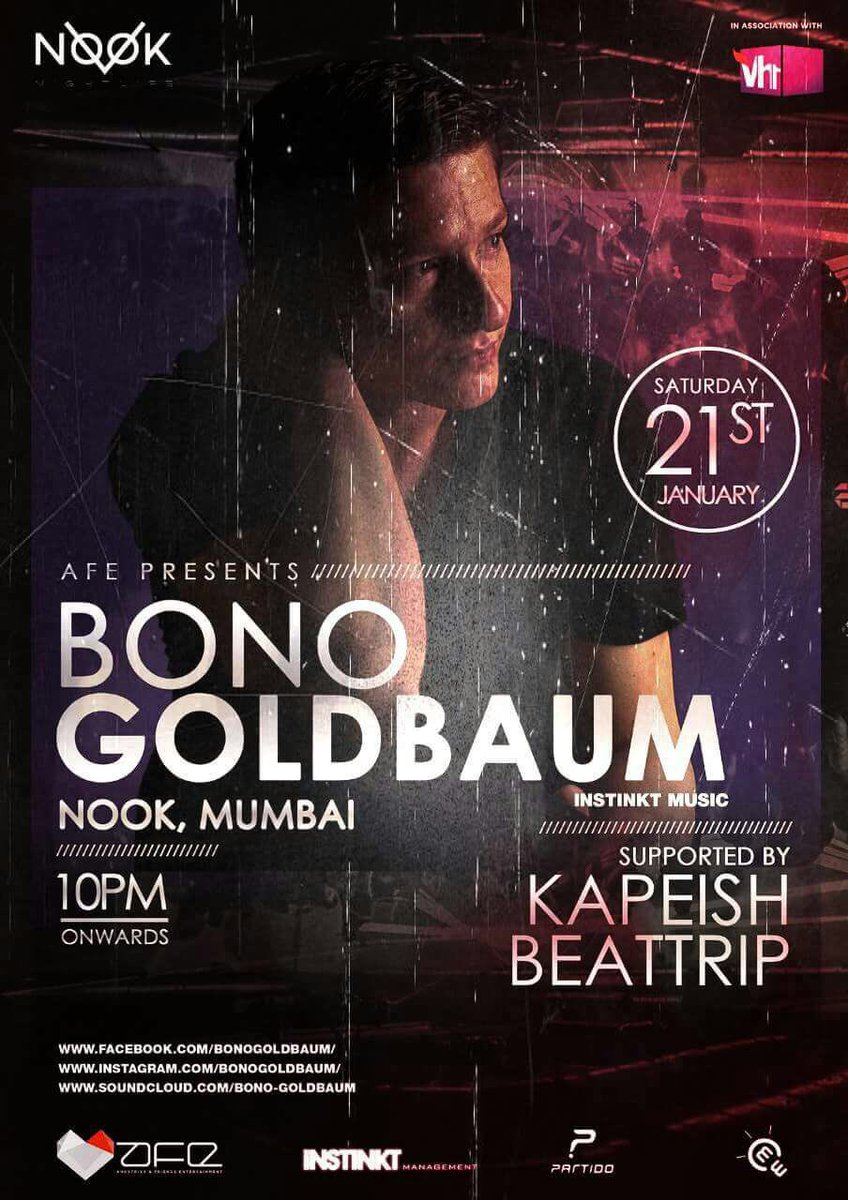 Our boys <a href="/beattripindia/">BeatTrip</a> are taking over <a href="/nooknightlife/">Nook Nightlife</a> with Bono Goldbaum tonight! Come early and join us!