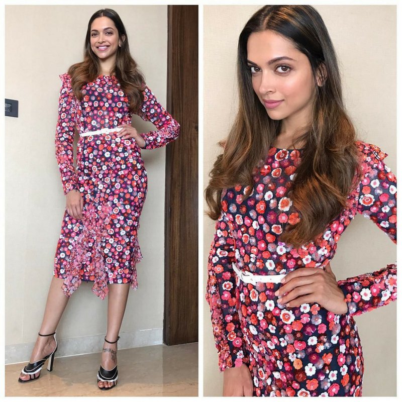 bookmystyle's tweet photo. Floral done right by #DeepikaPadukone. Want to dress like her? Watch: https://t.co/cugDUiJ0XU #CelebDecode #Fashion https://t.co/HO9pDpIlET