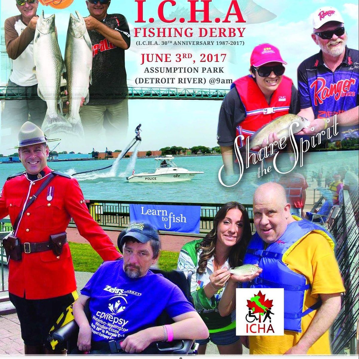 PhilStinson1's tweet photo. 15 annual ICHA fishing Derby in Windsor Ontario June 3rd. https://t.co/man8OlBVza
