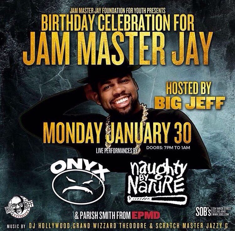 Happy Birthday Jam Master Jay! Don\t miss this celebration of the legend  Jan 30 