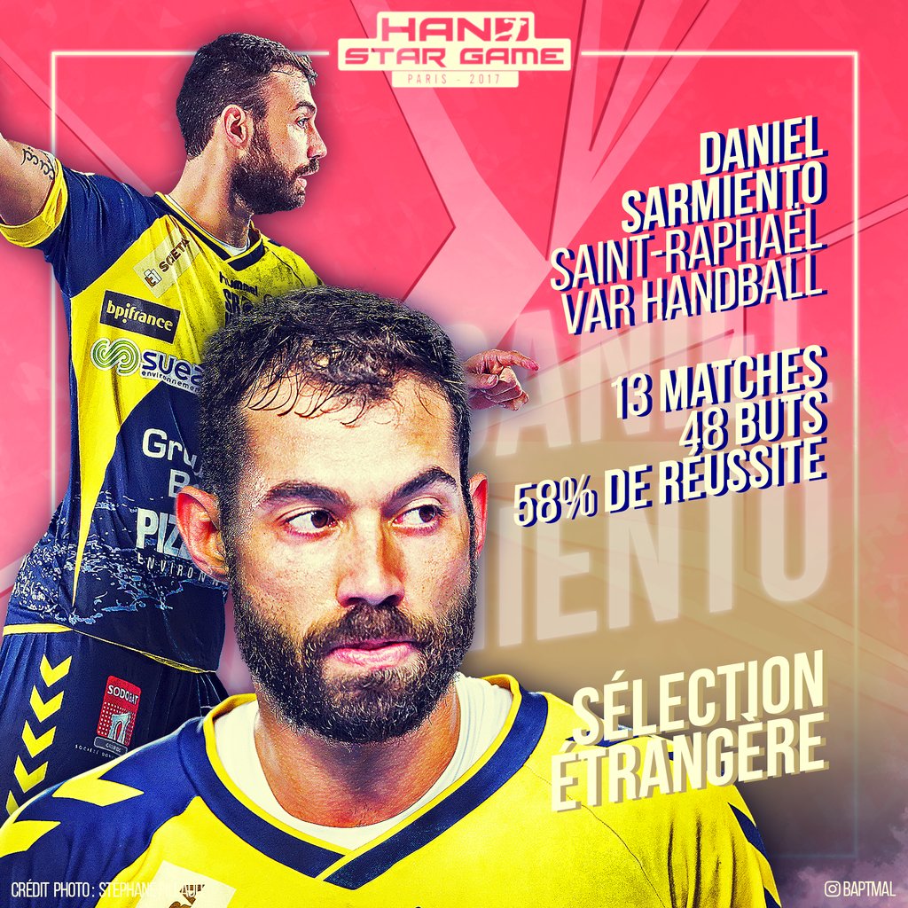 handstargame's tweet photo. #HandStatsGame J-11:
@sarmiento11dani du @SRVHB en @LidlStarligue
#SélectionEtrangère #HSG2017 https://t.co/OnF2xVw0iZ