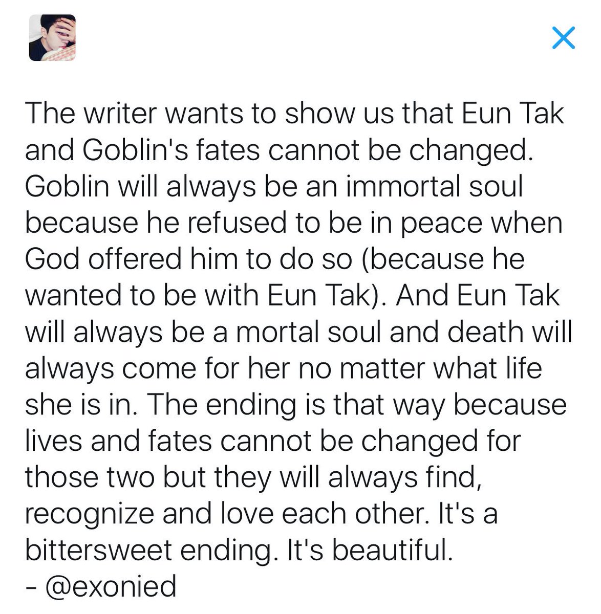 blueprintofme's tweet photo. The reason behind Goblin's ending. #Goblin https://t.co/iLr0onctYA