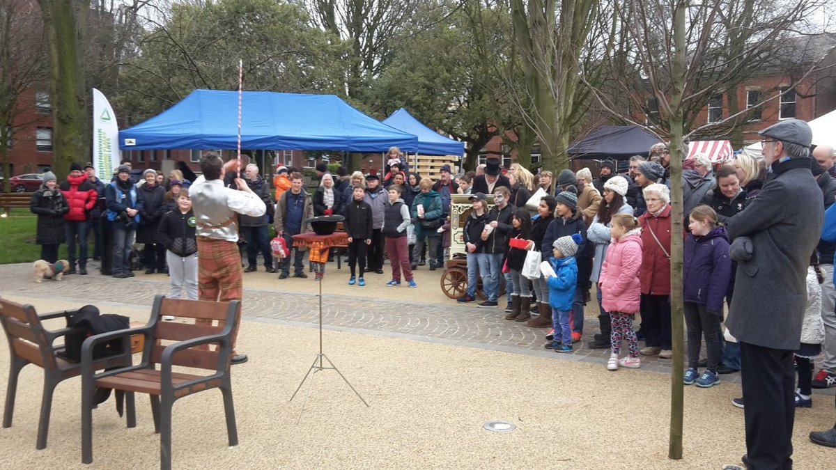 GreenLeaderCLM's tweet photo. @GroundworkCLM celebrating the wonderful #Winckley Square at our Victorian Square! https://t.co/U4Y6LEODuN