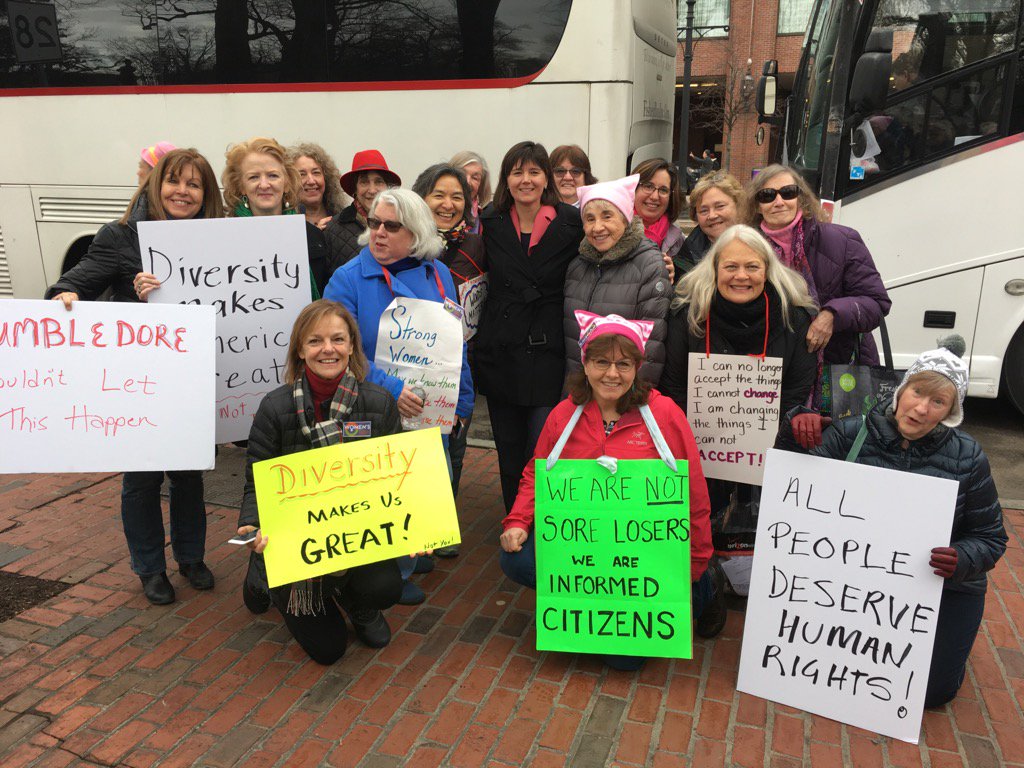 ALHanstad's tweet image. #WomensMarch Boston - so proud to be here with with Holliston educators speaking up for our children