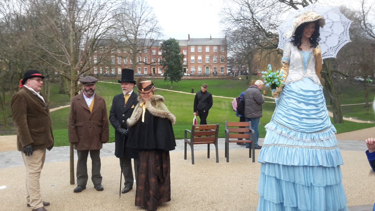 GreenLeaderCLM's tweet photo. Amazing period costumes at our Victorian Fair! #Winckley Square @GroundworkCLM https://t.co/saAiupH75s