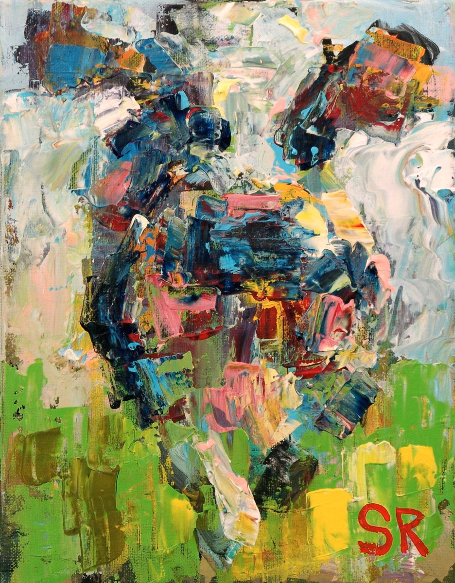 VermontPainter's tweet photo. 30 x 40 Cow Art, Custom Cow Painting, Bold Color and Powerful Brush… https://t.co/7YNhs4pNVu #SamRaines #ColorfulCow https://t.co/6LwJISwttz
